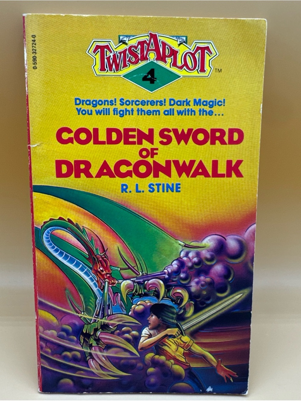 TwistAPlot #4 GOLDEN SWORD OF DRAGONWALK R. L. Stine 1983 PB Book